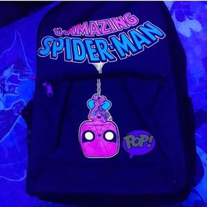 FUNKO POP Spiderman Blacklight Backpack